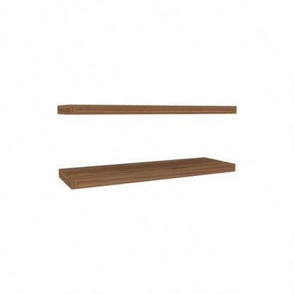 Floating Shelf, Living Room, Mahogany