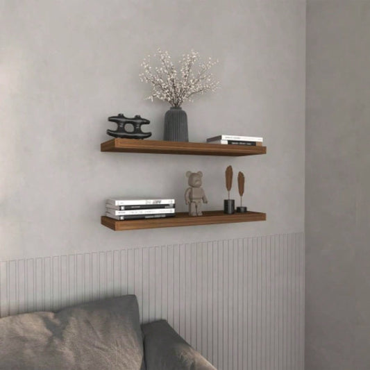 Floating Shelves 1.50 H, 2 Shelves, Mahogany