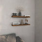 Floating Shelves 1.50 H, 2 Shelves, Mahogany