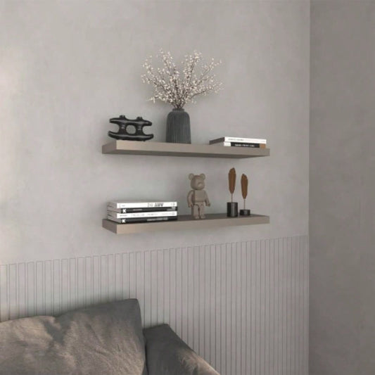 Floating Shelves 1.50 H, 2 Shelves, Taupe