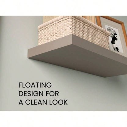 Floating Shelves 1.50 H, 2 Shelves, Taupe