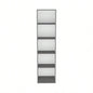 Bookcase XS Benzoni, Office, Matt Gray/ White
