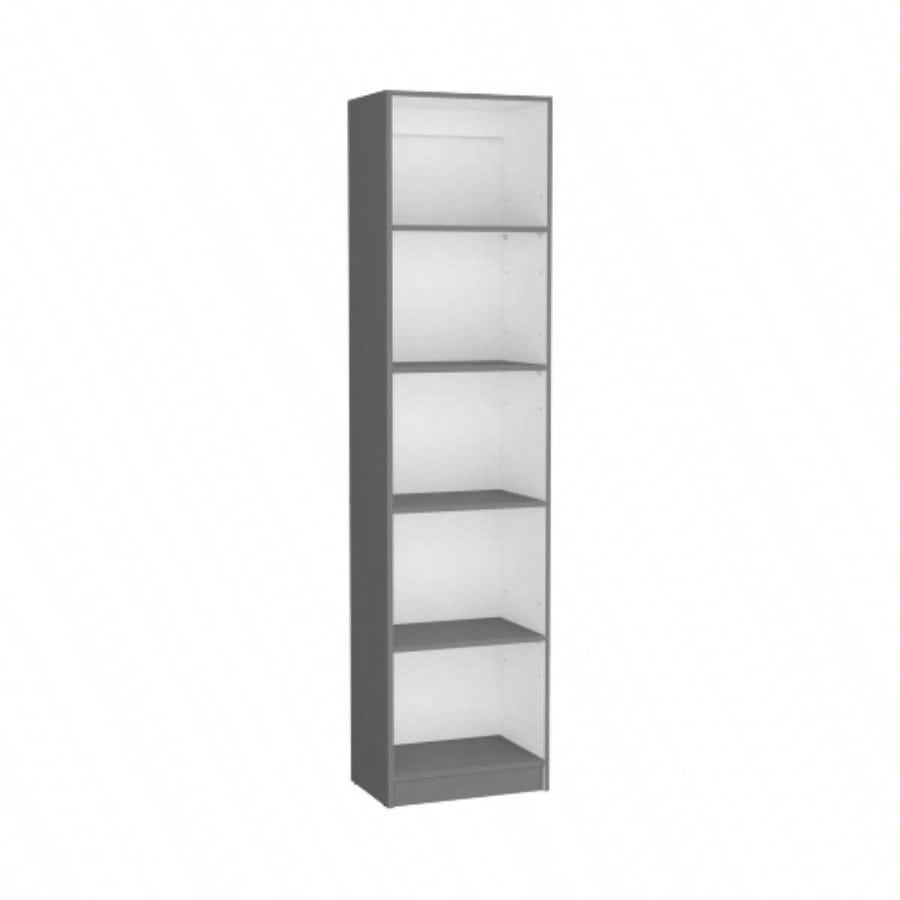 Bookcase XS Benzoni, Office, Matt Gray/ White