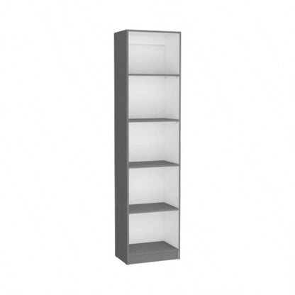 Bookcase XS Benzoni, Office, Matt Gray/ White
