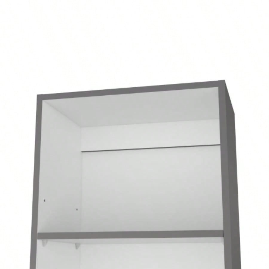Bookcase XS Benzoni, Office, Matt Gray/ White