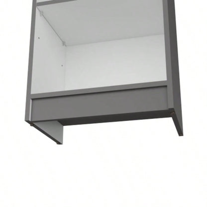 Bookcase XS Benzoni, Office, Matt Gray/ White