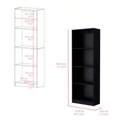 Bookcase Benzoni, Office, Black