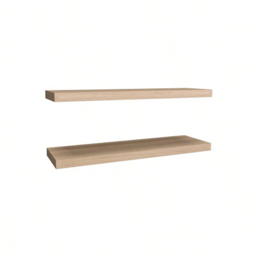 Floating Shelf, Living Room, Light Pine