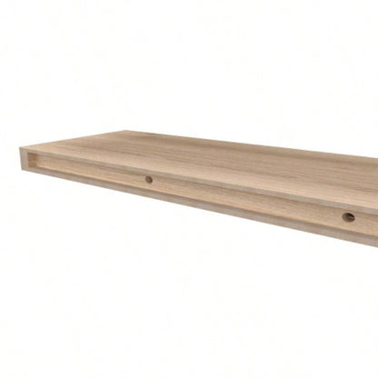 Floating Shelf, Living Room, Light Pine