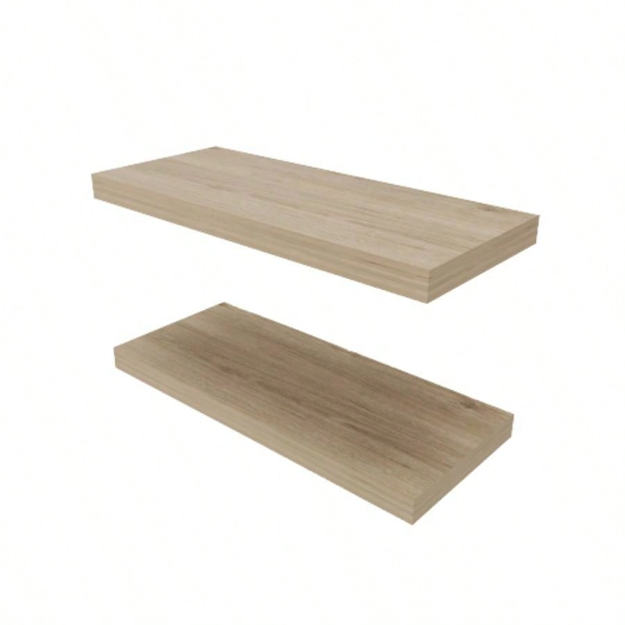 Floating Shelf, Living Room, Light Pine