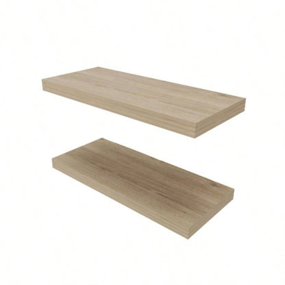 Floating Shelf, Living Room, Light Pine