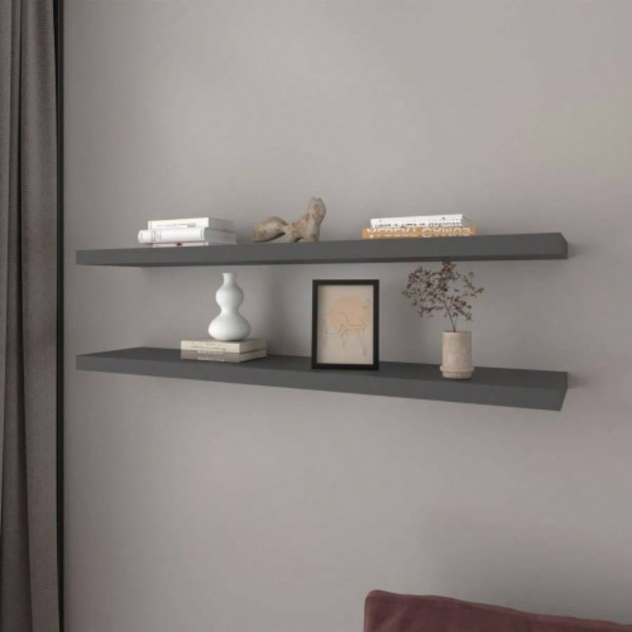 Floating Shelf Lyle, Living Room, Matt Gray