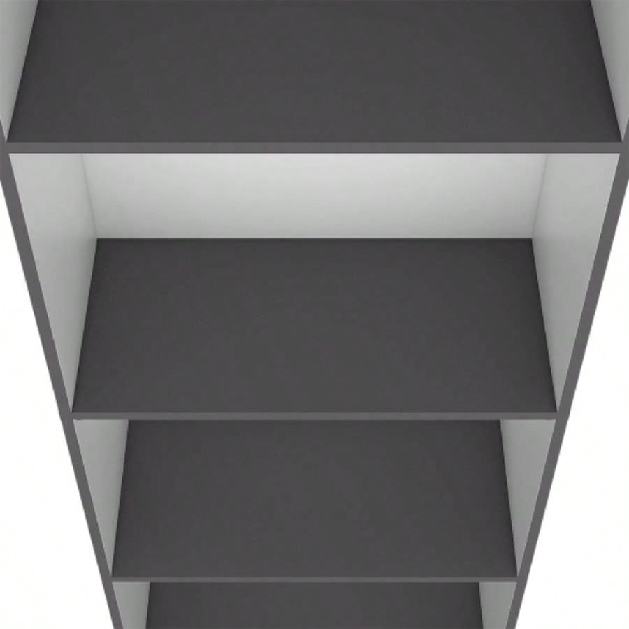 Bookcase Benzoni, Office, Matt Gray/ White