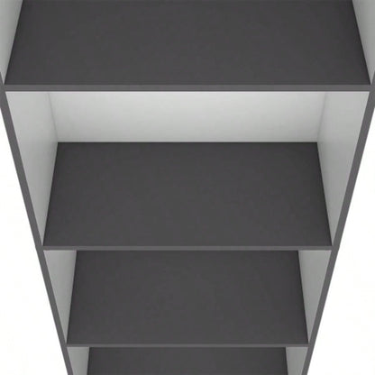 Bookcase Benzoni, Office, Matt Gray/ White