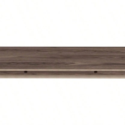 Floating Shelf, Living Room, Dark Walnut