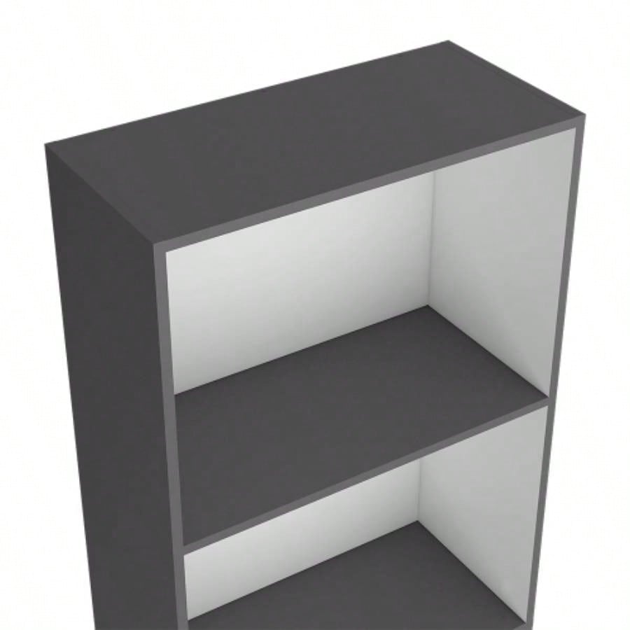 Bookcase Benzoni, Office, Matt Gray/ White