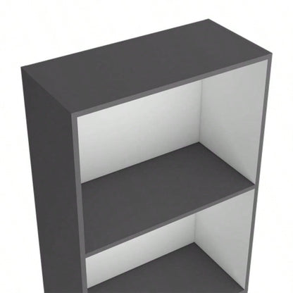 Bookcase Benzoni, Office, Matt Gray/ White