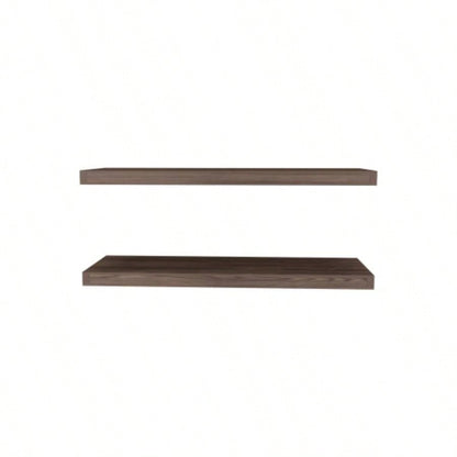 Floating Shelf, Living Room, Dark Walnut