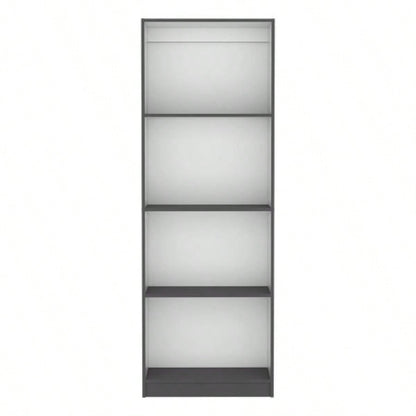 Bookcase Benzoni, Office, Matt Gray/ White