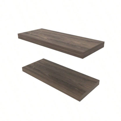Floating Shelf, Living Room, Dark Walnut