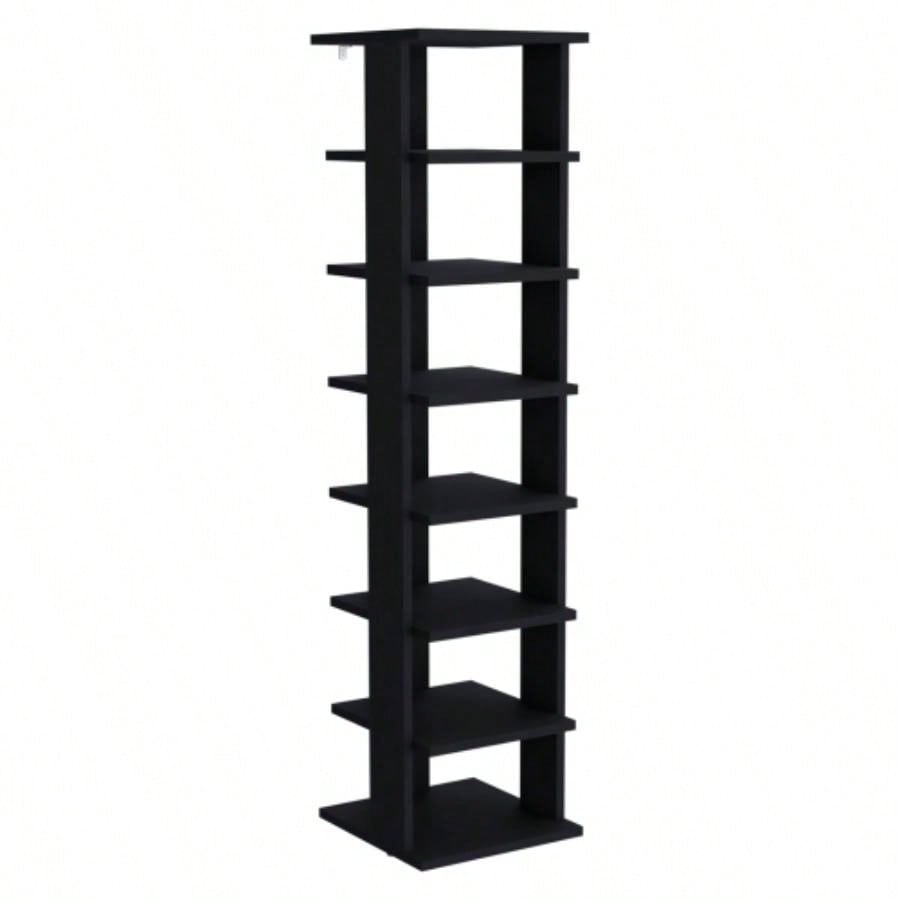 Shoe Rack, Black, Shelves