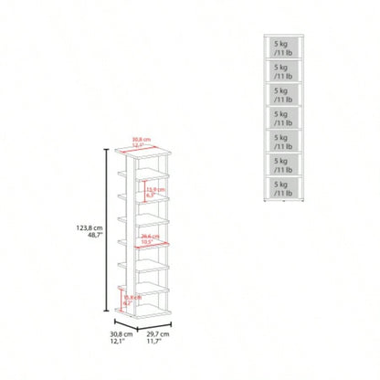Shoe Rack, Black, Shelves