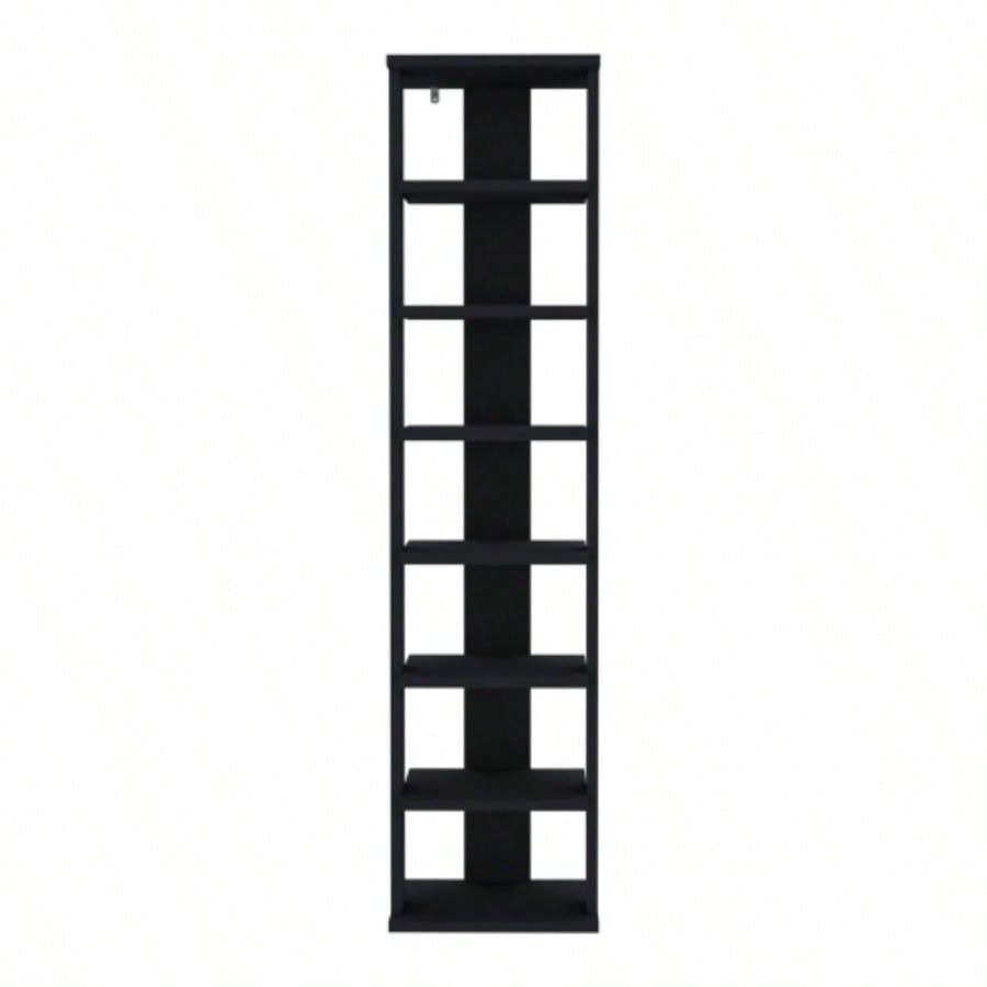 Shoe Rack, Black, Shelves