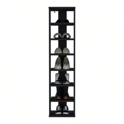 Shoe Rack, Black, Shelves