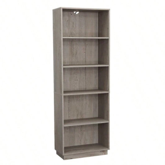 5 - Shelf Bookcase, Gray
