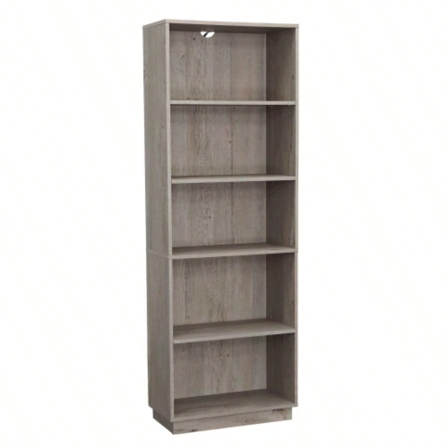 5 - Shelf Bookcase, Gray