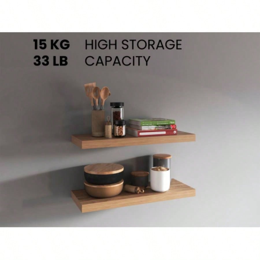 Floating Shelves 1.50 H, 2 Shelves, Pine