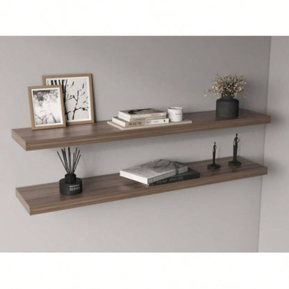 47 Wide Floating Shelves Set of 2, Shelves Wall Decor Bedroom, Bathroom Storage Shelves, Book Shelves Living Room