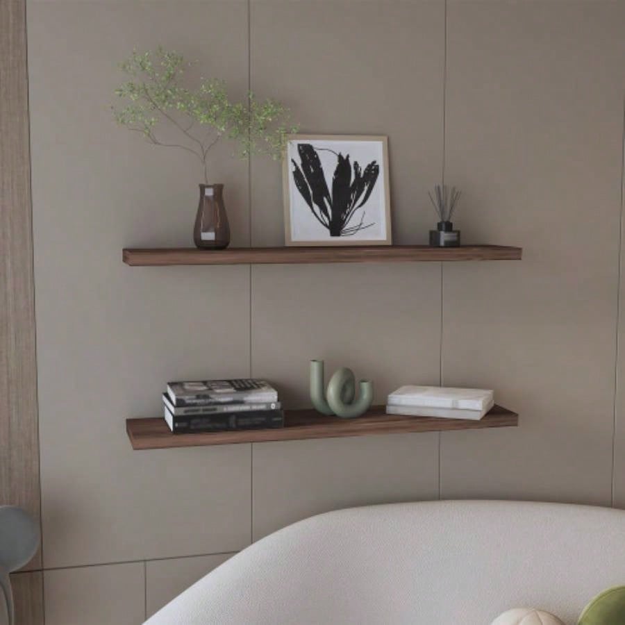 47 Wide Floating Shelves Set of 2, Shelves Wall Decor Bedroom, Bathroom Storage Shelves, Book Shelves Living Room