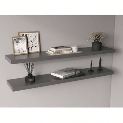 47 Wide Floating Shelves Set of 2, Shelves Wall Decor Bedroom, Bathroom Storage Shelves, Book Shelves Living Room