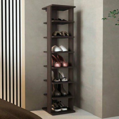 Shoe Rack, Gray Walnut, Shelves