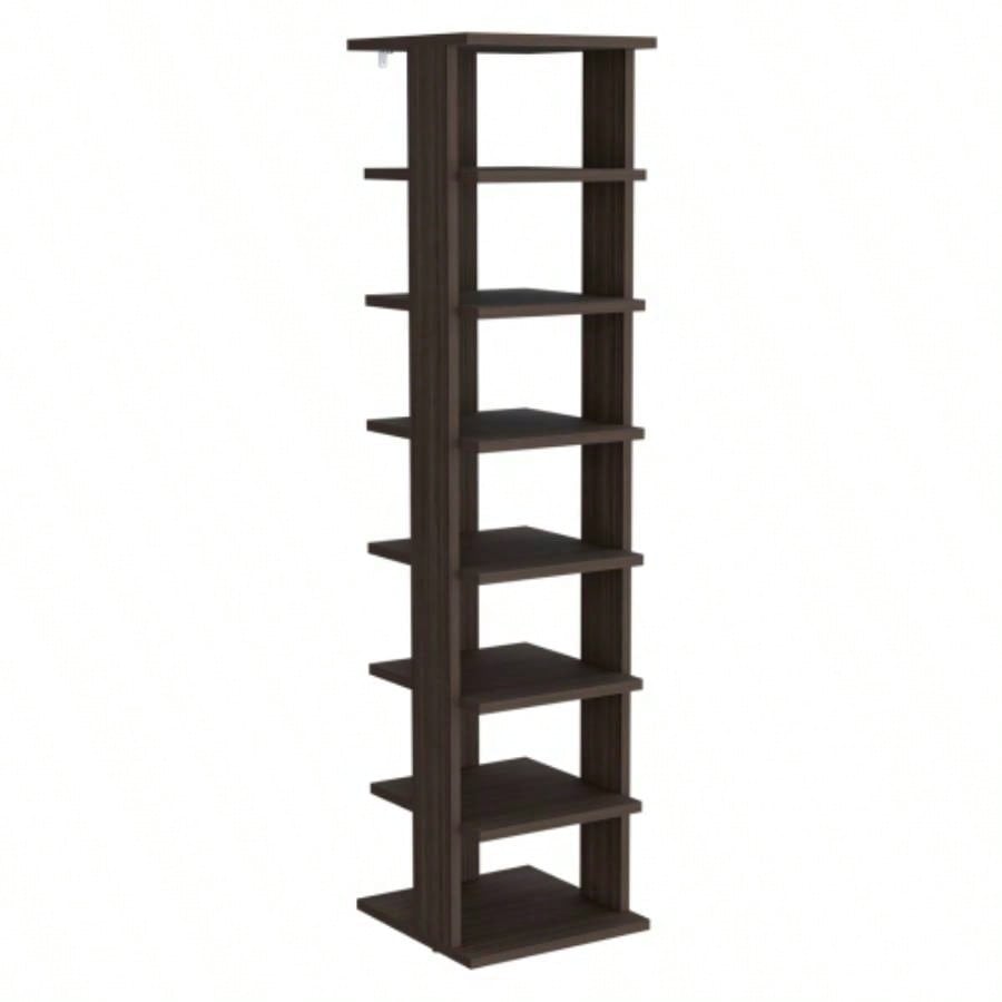Shoe Rack, Gray Walnut, Shelves