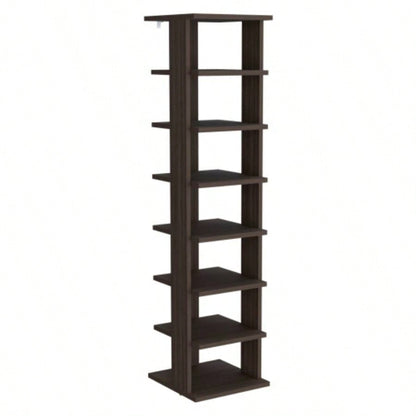 Shoe Rack, Gray Walnut, Shelves