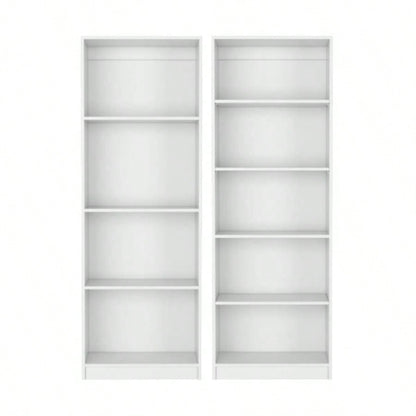 Benzoni 2 Piece Living Room Set with 2 Bookcases, White