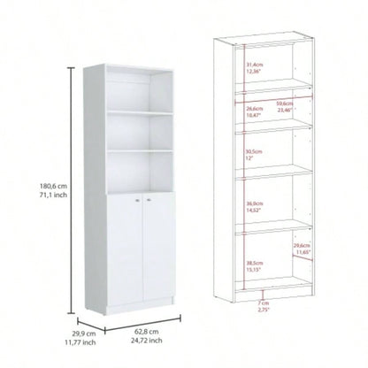 Veta 2 Piece Living Room Set with 2 Bookcases, White