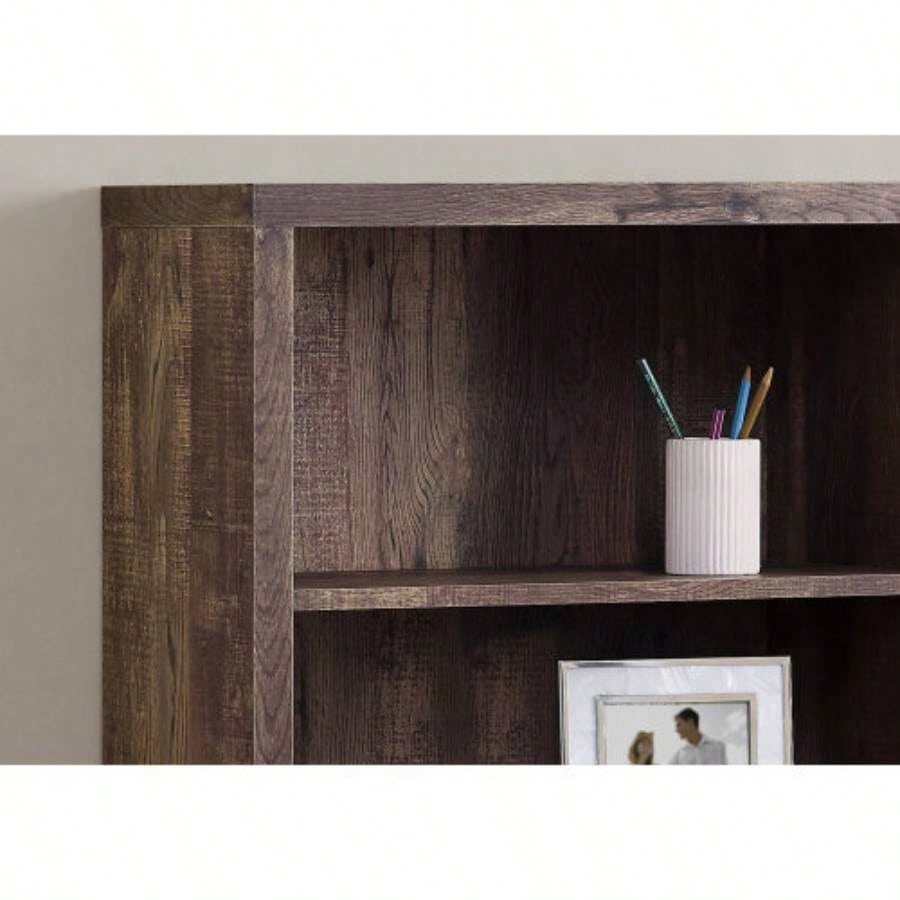 Bookshelf, Bookcase, Etagere, 5 Tier, 48h, Office, Bedroom, Brown Laminate, Contemporary, Modern