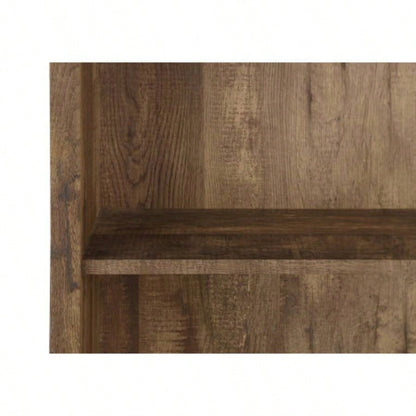 Bookshelf, Bookcase, Etagere, 5 Tier, 48h, Office, Bedroom, Brown Laminate, Contemporary, Modern