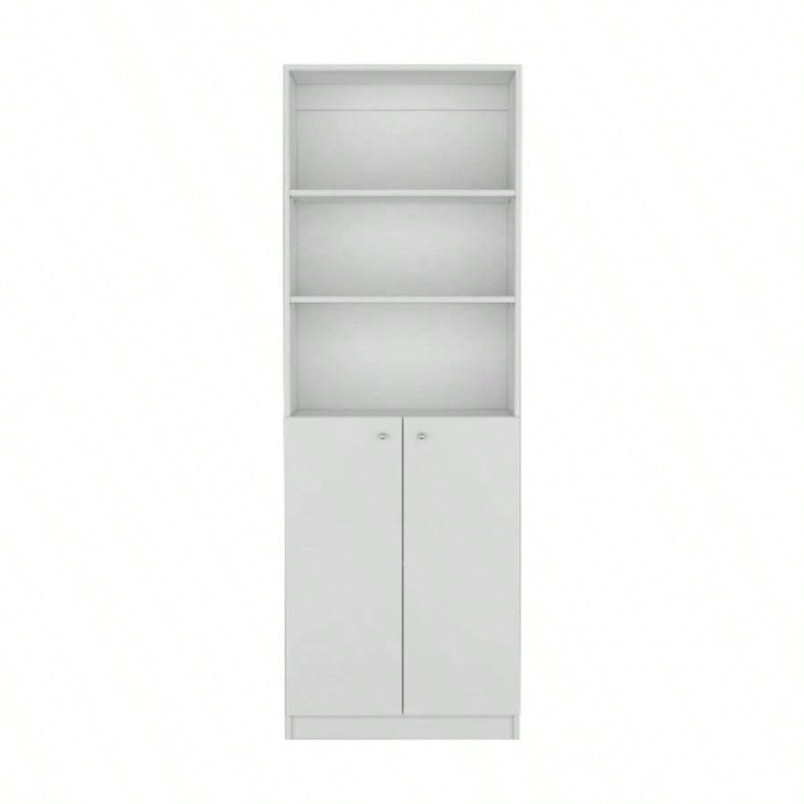 Bookcase Dual - Door Benzoni, Office, White