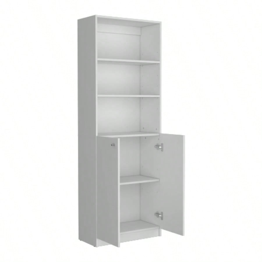 Bookcase Dual - Door Benzoni, Office, White