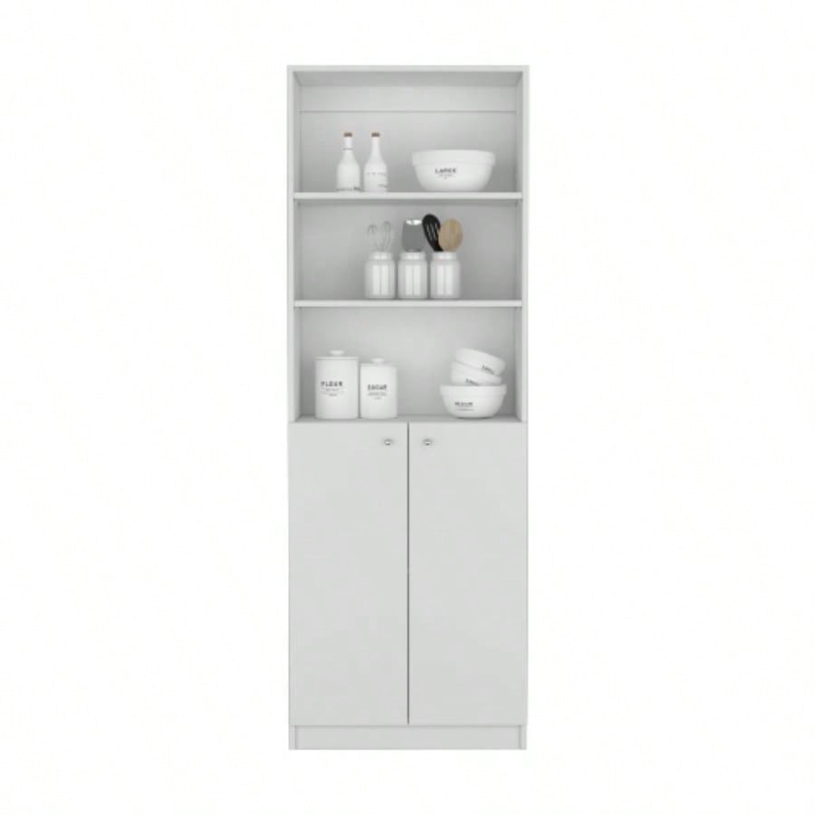 Bookcase Dual - Door Benzoni, Office, White