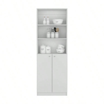 Bookcase Dual - Door Benzoni, Office, White