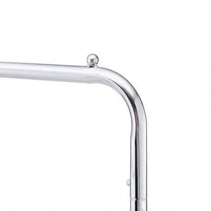 Garment Rack with Basket on Wheels Rolling Clothes Rack Hanging Clothes Heavy Duty Garment Rack, 2 pcs in one carton