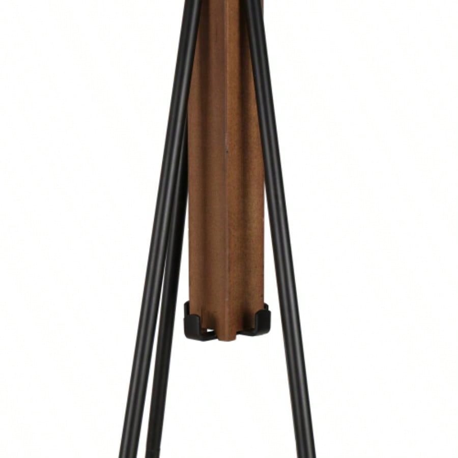 Reclaimed Wood and Metal Freestanding Coat Rack with Hooks use in bedroom, living room
