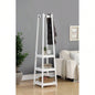 Vassen Coat Rack/ 3 - Tier Storage Shelves in Black