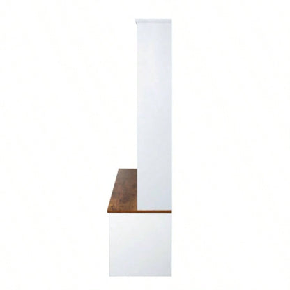 U - Can Modern Hall Tree with Entryway, 3 Shelves and Drawers, 40.2 Wide Hall Tree with Storage Hallway, Entryway, Living Room