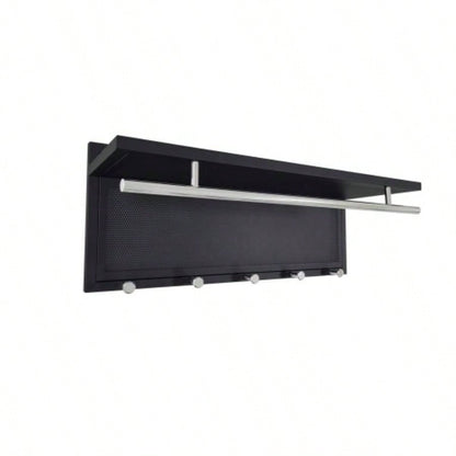 Esyspot Metal Powder Coating Hook Wall Mounted with Shelf
